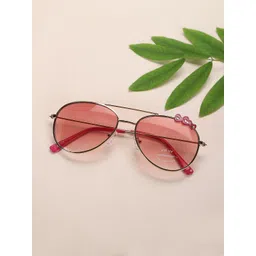 Carlton London Girls Pink Lens & Gold-Toned Aviator Sunglasses UV Protected Lens CLSG063-picture-43