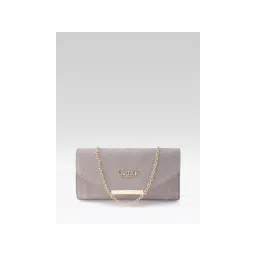 Carlton London Gold Textured Envelope Clutch with Detachable Strap-picture-31