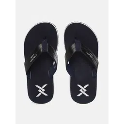 Carlton London Men Black & Navy Blue Solid Thong Flip-Flops-picture-40