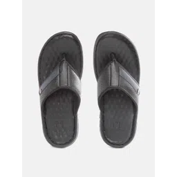Carlton London Men Black Perforated Comfort Sandals-picture-19