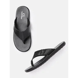 Carlton London Men Black Solid Comfort Sandals-picture-42