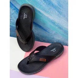 Carlton London Men Black Thong Flip-Flops-picture-39