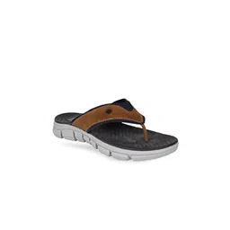 Carlton London Men Brown & Navy Blue Comfort Sandals-picture-18