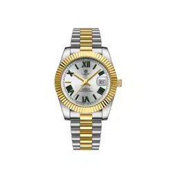 carlton london Men Charles CLRLM-002 Analogue White Silver Toned Stainless Steel Watch-picture-47