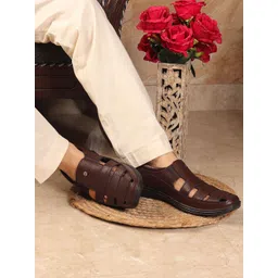 Carlton London Men Leather Fisherman Sandals-picture-21