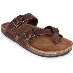 carlton london Men's Dual-Strap Toe-Loop Comfort Slides-picture-10