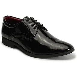 carlton london Men's Lace-Up Textured Formal Shoes-picture-12
