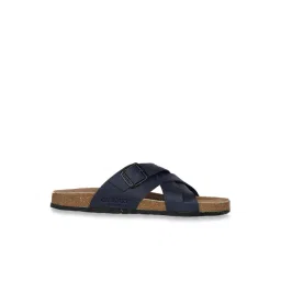 Carlton London Men's Navy Cross Strap Sandals-picture-24