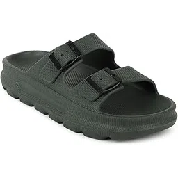 carlton london Men's Textured Dual-Strap LIghtweight Comfort Slipper Slide-picture-15