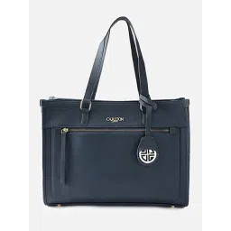 Carlton London Navy CALOGERE Textured Medium Tote-picture-21