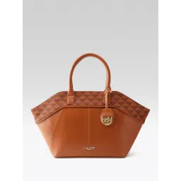 Carlton London Tan Medium Leather Tote image 1