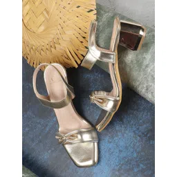 Carlton London Textured Open Toe Block Heels-picture-35