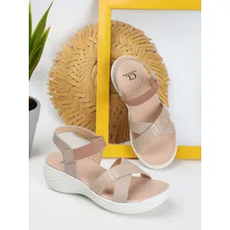 Carlton London Textured Open Toe Comfort Heels-picture-22