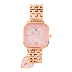 Carlton London Women Brass Dial & Straps Analogue Watch CLSSCPNK-picture-35