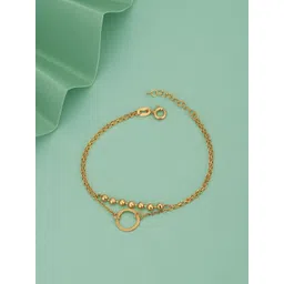 Carlton London Women Brass Gold-Plated Charm Bracelet-picture-18