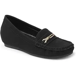 carlton london Women Comfortable and Stylish Flat Square Toe Slip On Fashion Loafer Shoes for Daily,Office, Casual and Formal Use-picture-36