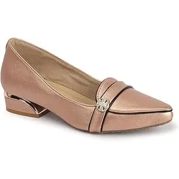 carlton london Women Comfortable Block Heel Pointed Toe Fashion Pump Shoes for Daily use, Office use, Casual use-picture-22