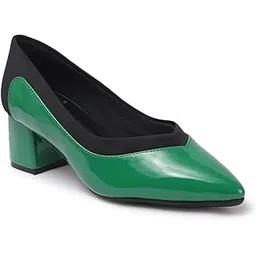 carlton london Women Comfortable Block Heel Pointed Toe Strapless Fashion Shoes for Party, Office use, Casual use-picture-34