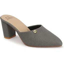 carlton london Women Comfortable Fashion Pointed Toe Heeled Mule Shoes for Daily use, Office use, Casual use-picture-18