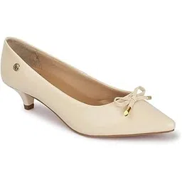 carlton london Women Comfortable Stylish Kitten Heel Pointed Toe Slip-On Fashion Pump Shoes for Office, Formal, Casual and Daily Use-picture-25