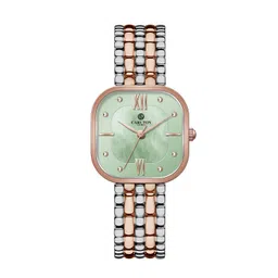 Carlton London Women Dial & Stainless Steel Straps Analogue Watch CLSSCLGRN image 1