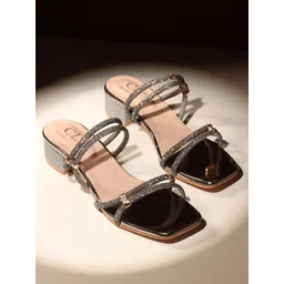 Carlton London Women Embellished Block Heels Sandals-picture-19