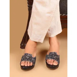 Carlton London Women Embellished Party Block Heels Sandals-picture-32