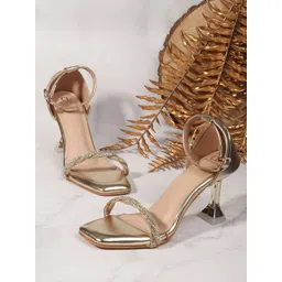 Carlton London Women Embellished Party Kitten Heeled Sandals-picture-36