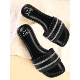 Carlton London Women Embellished Party Open Toe Flats-picture-28