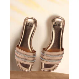 Carlton London Women Embellished Party Open Toe Flats-picture-41