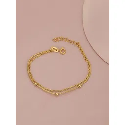 Carlton London Women Gold-Plated Multistrand Bracelet-picture-39