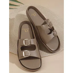 Carlton London Women Open Toe Flats with Buckles-picture-33