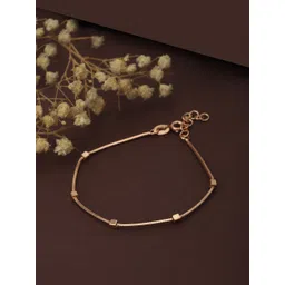 Carlton London Women Rose Gold Plated Brass Charm Bracelet-picture-19