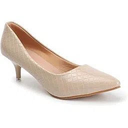carlton london Women Stylish Slipon Pump Shoes with Stiletto Heels, Pointed Toe-picture-38