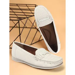 Carlton London Women Textured Loafers-picture-23