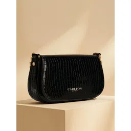 Carlton London Women Textured Structured Embellished Sling Bag-picture-21