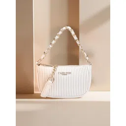 Carlton London Women Textured Structured Quilted Sling Bag-picture-18