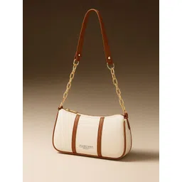 Carlton London Women Textured Structured Zip Detail Sling Bag-picture-22