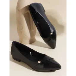 Carlton London Women's Black Ballerina Shoes-picture-36