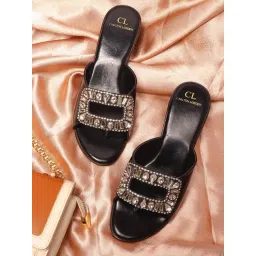 Carlton London Women's Black Casual Sandals-picture-43