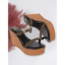 Carlton London Women's Black Casual Sandals-picture-12