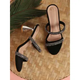 Carlton London Women's Black Casual Sandals-picture-11