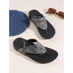 Carlton London Women's Black Flip Flops-picture-11