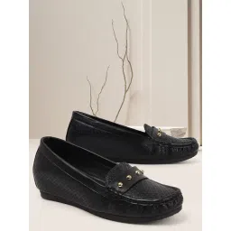 Carlton London Women's Black Loafers-picture-36
