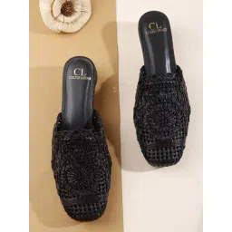 Carlton London Women's Black Mules-picture-40