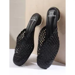 Carlton London Women's Black Mules-picture-41