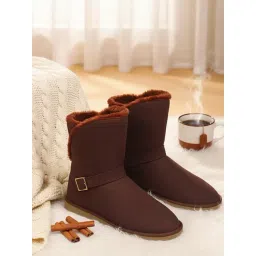 Carlton London Women's Brown Snow Boots-picture-47