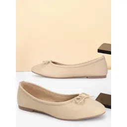 Carlton London Women's Cream Ballerina Shoes-picture-42
