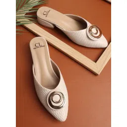 Carlton London Women's Cream Mules-picture-28