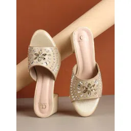 Carlton London Women's Gold Casual Sandals-picture-26